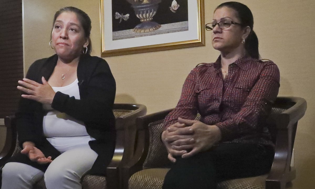 Victorina Morales and Sandra Diaz, two undocumented former Trump golf club employees.